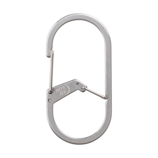 Nite Ize G-Series Stainless Steel Silver Dual Chamber Carabiner Online Hot Sale