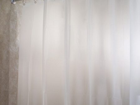 iDesign 78 in. H X 54 in. W Clear Frosted Shower Curtain Liner EVA Cheap