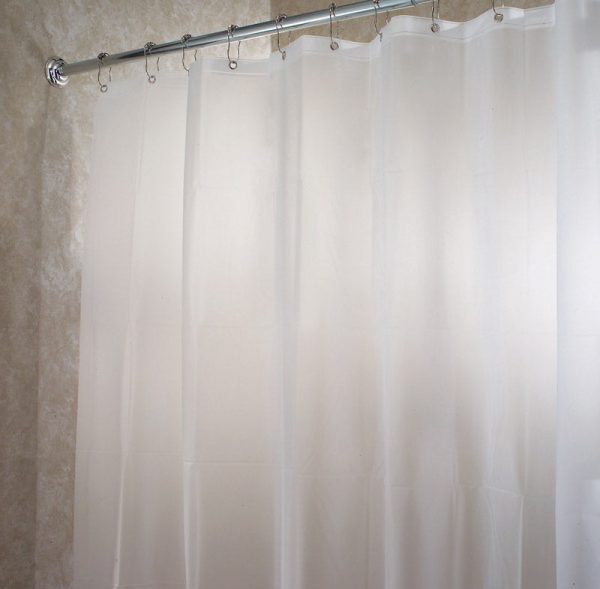 iDesign 78 in. H X 54 in. W Clear Frosted Shower Curtain Liner EVA Cheap