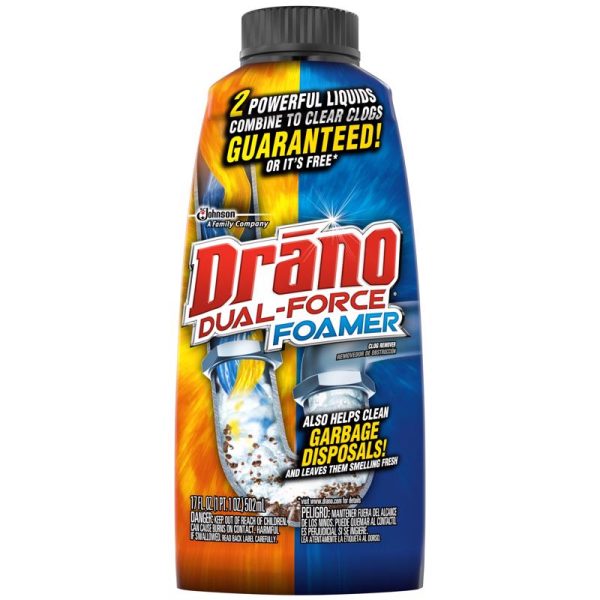 Drano Dual Force Liquid Clog Remover 17 oz For Discount