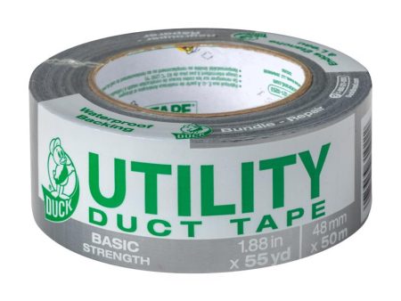 Duck 1.88 in. W X 55 yd L Gray Duct Tape Online Sale