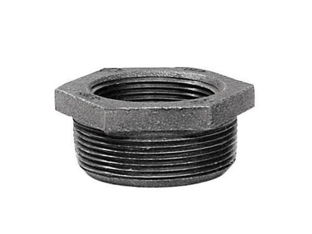 Anvil 1 in. MPT X 3 4 in. D FPT Black Malleable Iron Hex Bushing For Sale