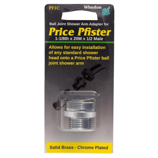 Whedon Pfister Chrome Brass 1-1 8 in. Shower Arm Adapter on Sale