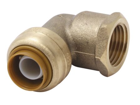 SharkBite 1 2 in. Push X 1 2 in. D FPT Brass Elbow Online