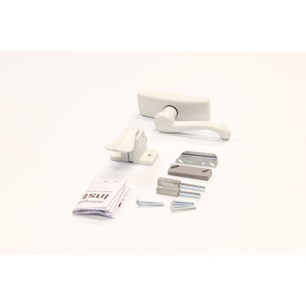 Larson Georgian White Zinc Lever Latches 1 pk Online Hot Sale