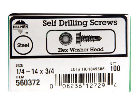 Hillman 1 4-14 Sizes X 3 4 in. L Hex Hex Washer Head Sheet Metal Screws 100 pk Online